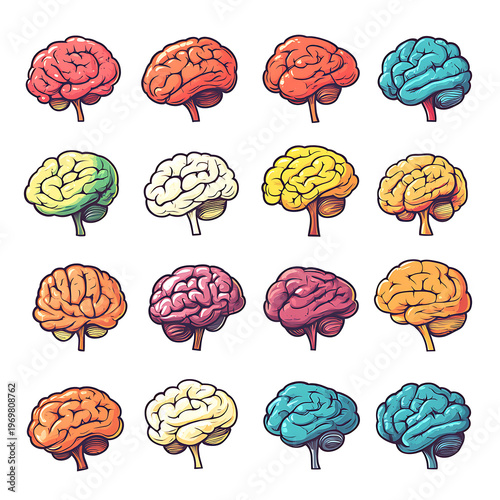 Collection of Innovative Mind Emblem Vector