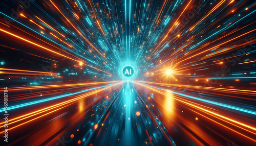 A high-tech global world for artificial intelligence, machine learning