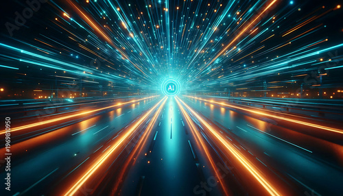 A high-tech global world for artificial intelligence, machine learning