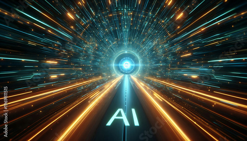 A high-tech global world for artificial intelligence, machine learning