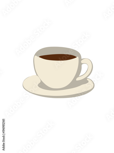 espresso cup realistic vector illustration coffee drink design