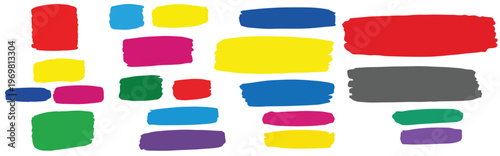 Abstract colorful paint blobs a vibrant artistic composition