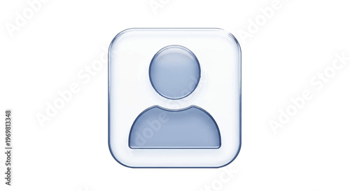 User Icon, Glass Style, Profile Symbol