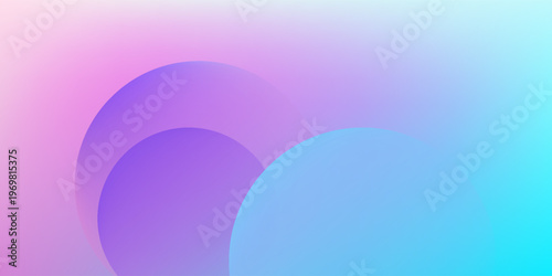 Colorful abstract gradient background with soft geometric circles.