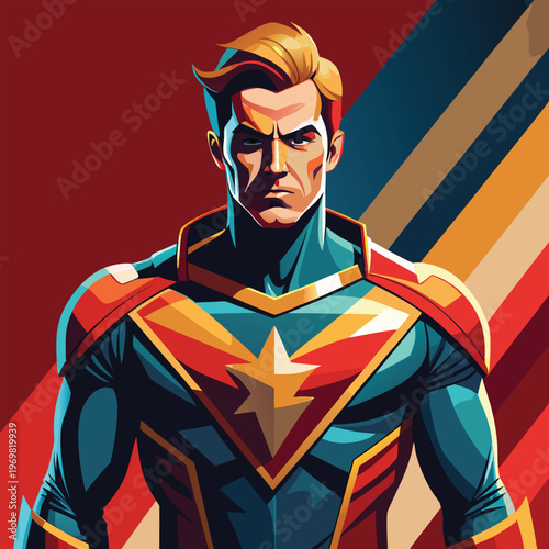 superhuman vector illustration