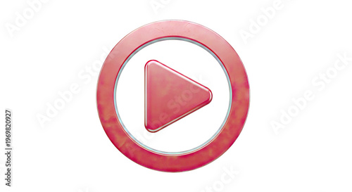 Red Play Button Icon