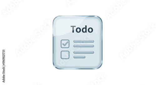 Todo List Icon. Task Management App. Checklist Symbol