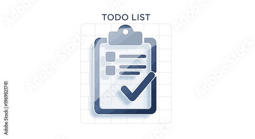 Todo List Clipboard with Check Mark Icon