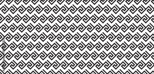greek seamless pattern. Vector background for the fabric cloth, ceramic floor, ornament textile, texture. old ancient ornament with key element. Abstract black and white geometric line