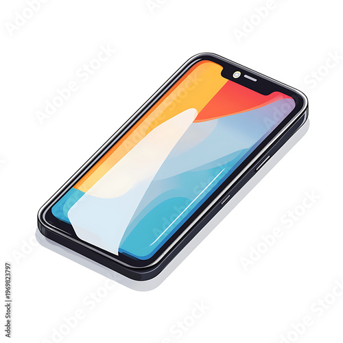 Modern Smartphone Gadget Design Vector Concept