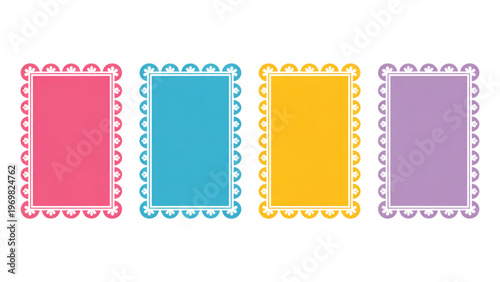 Colorful vertical rectangular blocks arranged in a row with different shades Vector