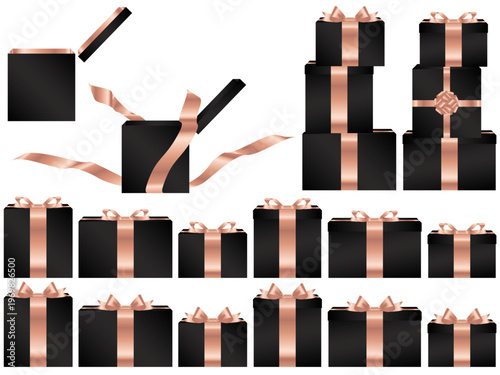 プレゼント箱横、m黒、8桃金