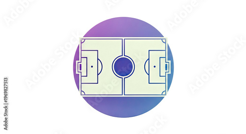 Stylized Soccer Field Icon