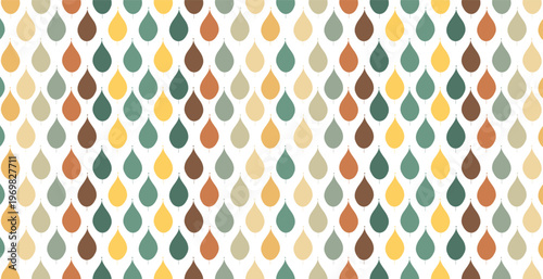 Autumn leaf pattern with repetitive colorful foliage icons on white background vector.