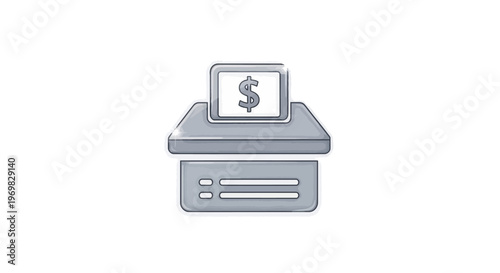 Money box icon. Savings and investment concept
