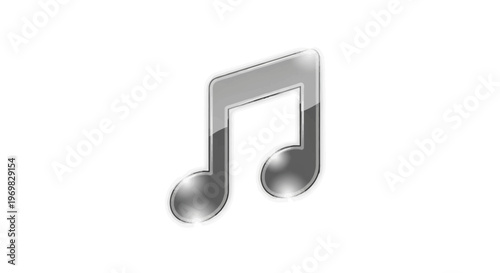 Music note icon, musical symbol, melody sign