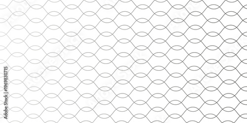 Curved net pattern. Seamless design for sportswear or equipment like soccer goals, volleyball nets, basketball hoops, hockey nets, and athletic gear