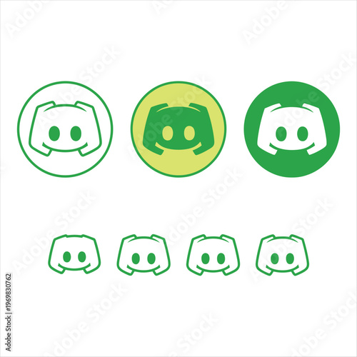 Discord Logo Variations icon symbol