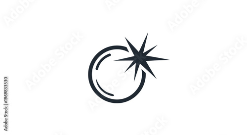 Black explosion bomb icon symbol.