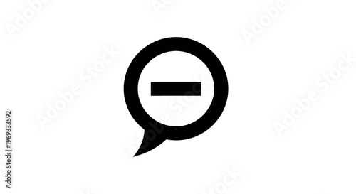 Black minus sign icon.