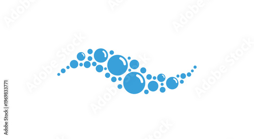 Blue Circles Graphic Design Element.