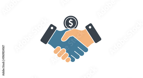 Business Partnership Handshake Deal.