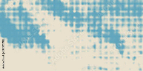 retro sky pattern on old paper background. raster vintage clouds