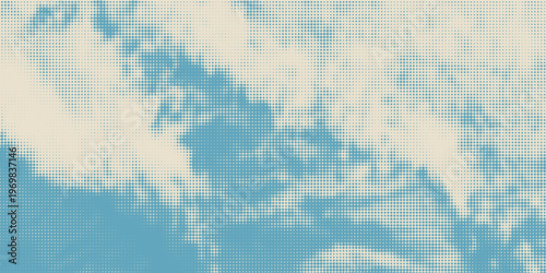 retro sky pattern on old paper background. raster vintage clouds