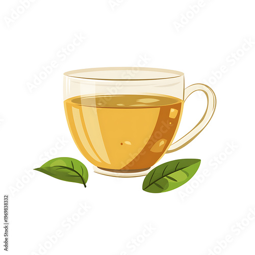 Tea Beverage Icon Vector Illustration White