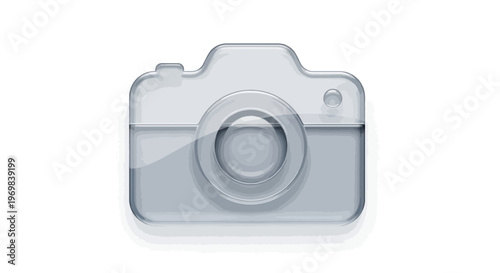 Minimalist Camera Icon Design for Photography Concepts