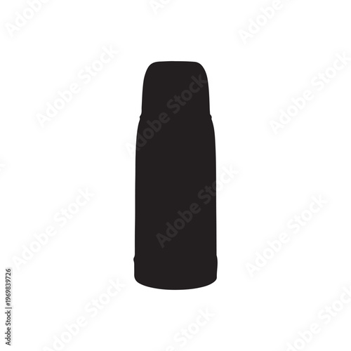Thermos silhouette vector illustration on white background