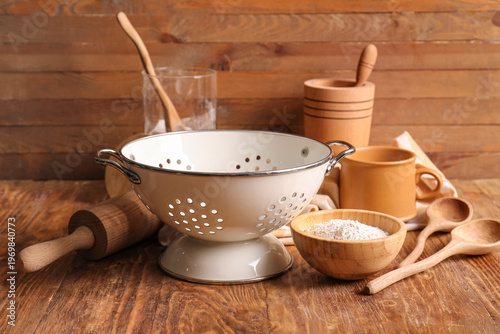 Colander with different kit...