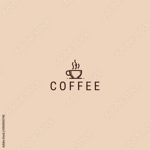 Coffee logo design template vector illustration