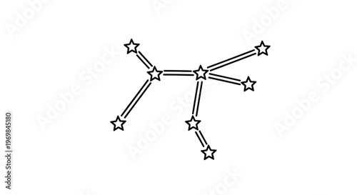Molecular structure with bonded atoms.