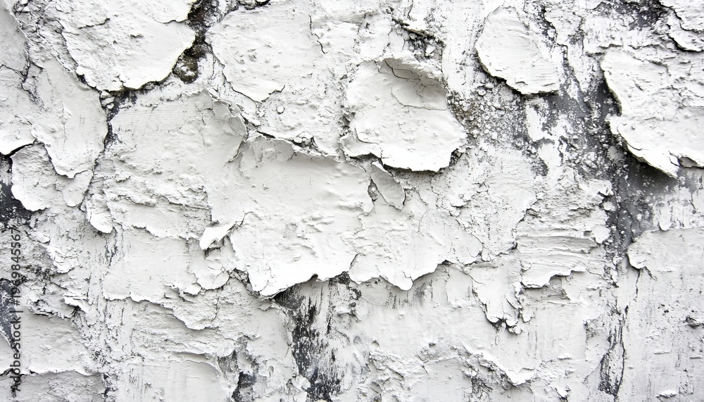 Fototapeta premium Distressed Architectural Finish with Layered Plaster Texture and Cracked Surface for Artistic Use
