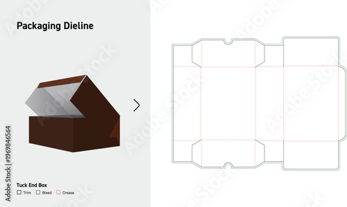 Tuck End Box Packaging Template
