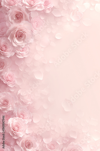 pink roses on a pink background