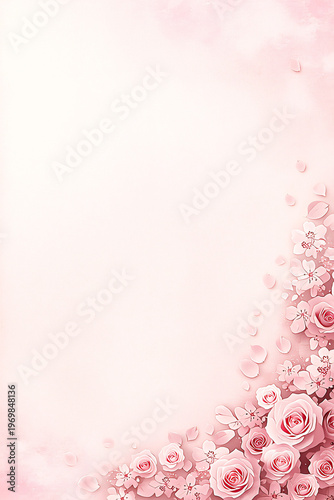pink rose background