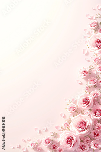 pink roses background