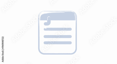 Note Icon: Simple Reminder, List Symbol