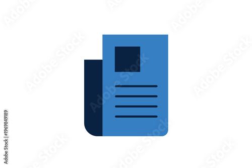Document file icon representing digital files, paperwork, and information storage.