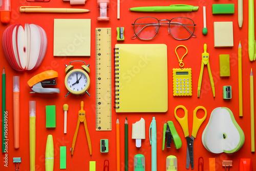 Different school stationery...
