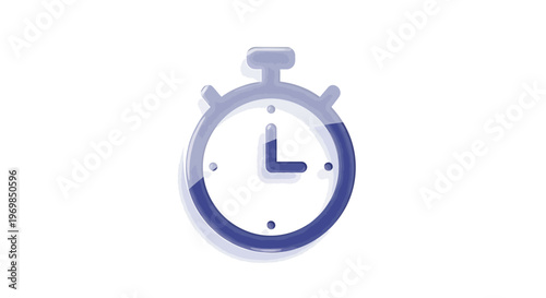 Stopwatch icon. Time management and deadline concept