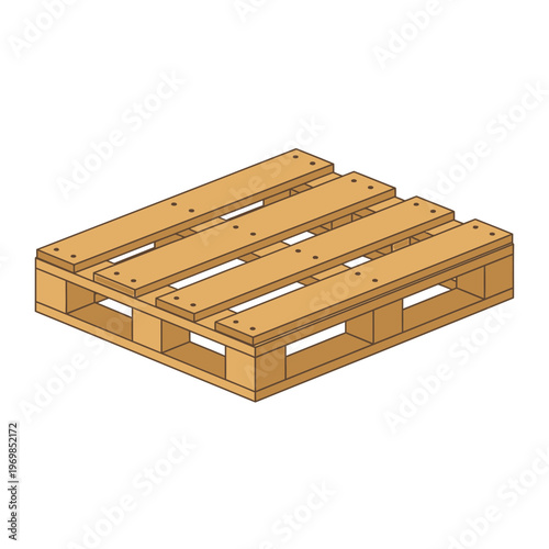 Wooden Pallet Close Up View.