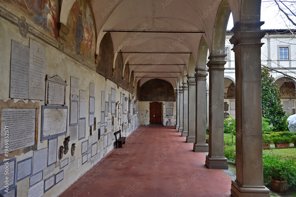 Fototapeta premium Firenze, il fiume Arno al Ponte Vecchio, Toscana, Italia