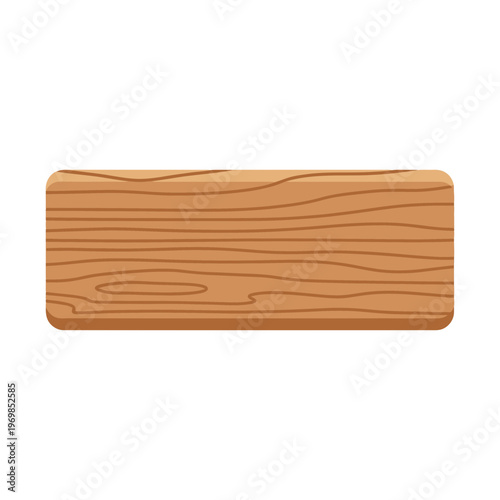 Wooden plank with grain texture.