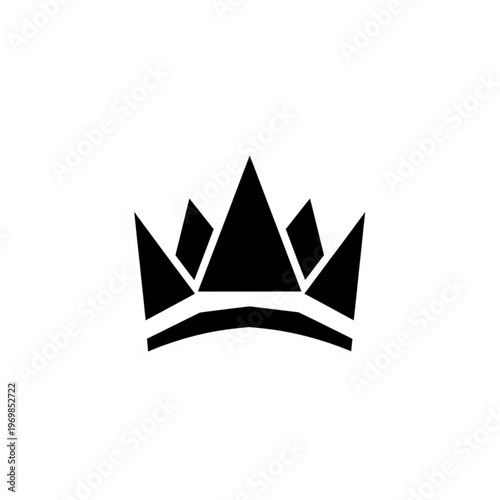 Stylized Crown Icon - A Symbol of Royalty and Authority.