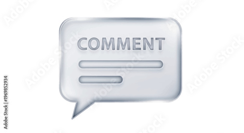 Comment bubble icon. Communication and feedback concept