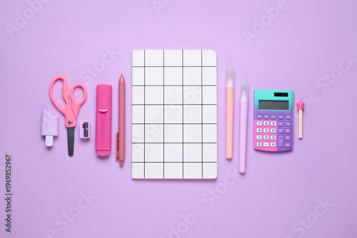 Different school stationery...