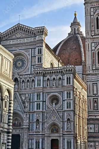 Foto Firenze, la Basilica di Santa Maria del Fiore, il battistero ed il campanile di